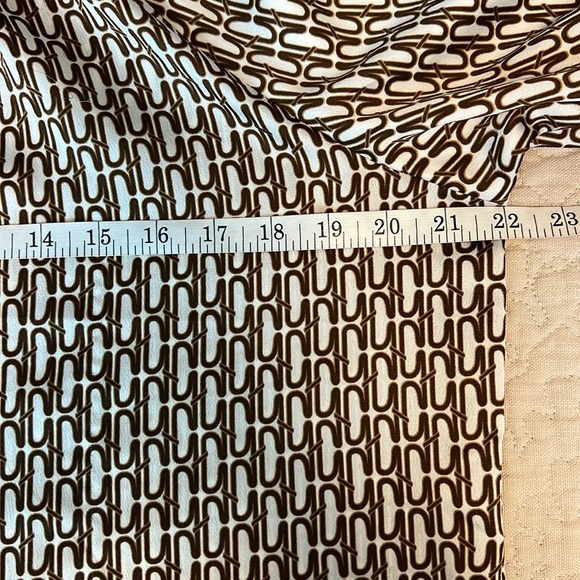 Worthington Women’s Size Medium Elegant Brown and White Women's Blouse Top - Picture 4 of 5